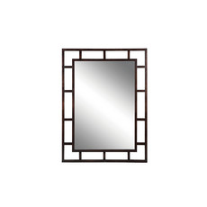 新中式浴室壁挂镜 实木梳妆镜/玄关镜/试衣镜 梳妆镜子
